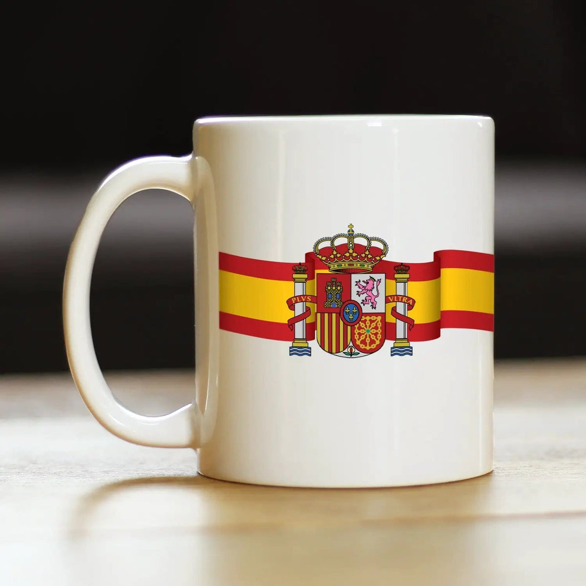 Ceramic Coffee Mug | Dishwasher & Microwave Safe | Double Printed | Spain Flag