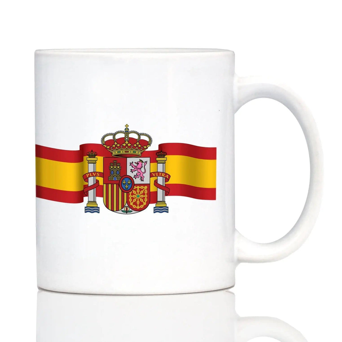 Ceramic Coffee Mug | Dishwasher & Microwave Safe | Double Printed | Spain Flag