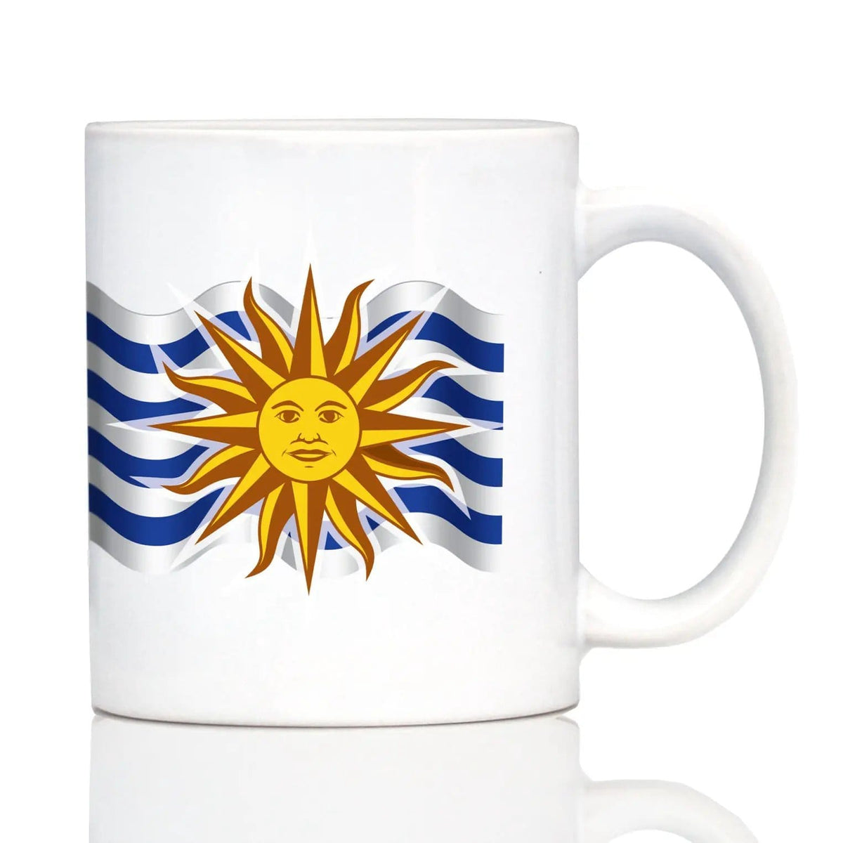 Ceramic Coffee Mug | Dishwasher & Microwave Safe | Double Printed | Uruguay Flag
