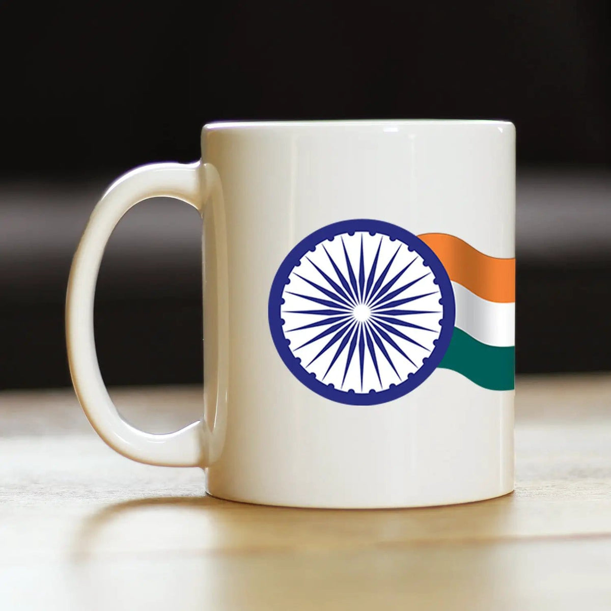 Ceramic Coffee Mug | Dishwasher & Microwave Safe | Double Printed | India Flag