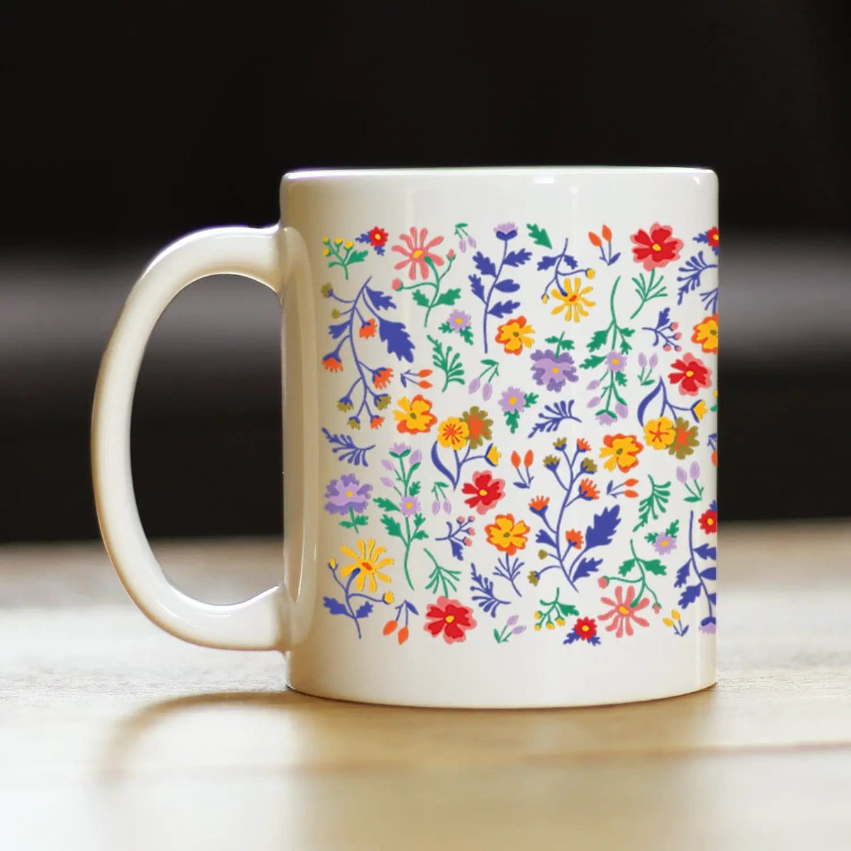Ceramic Coffee Mug | Dishwasher & Microwave Safe | Double Printed | Spring Floral