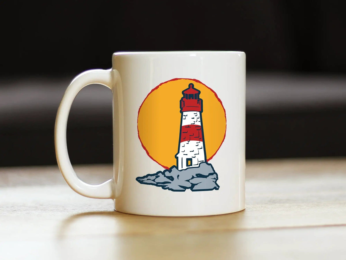 Ceramic Coffee Mug | Dishwasher & Microwave Safe | Double Printed | Lighthouse