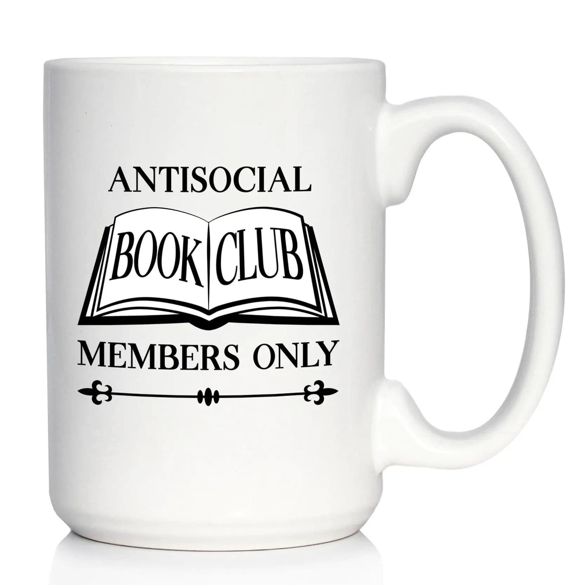 Ceramic Coffee Mug | Dishwasher & Microwave Safe | Double Printed | Antisocial Book Club