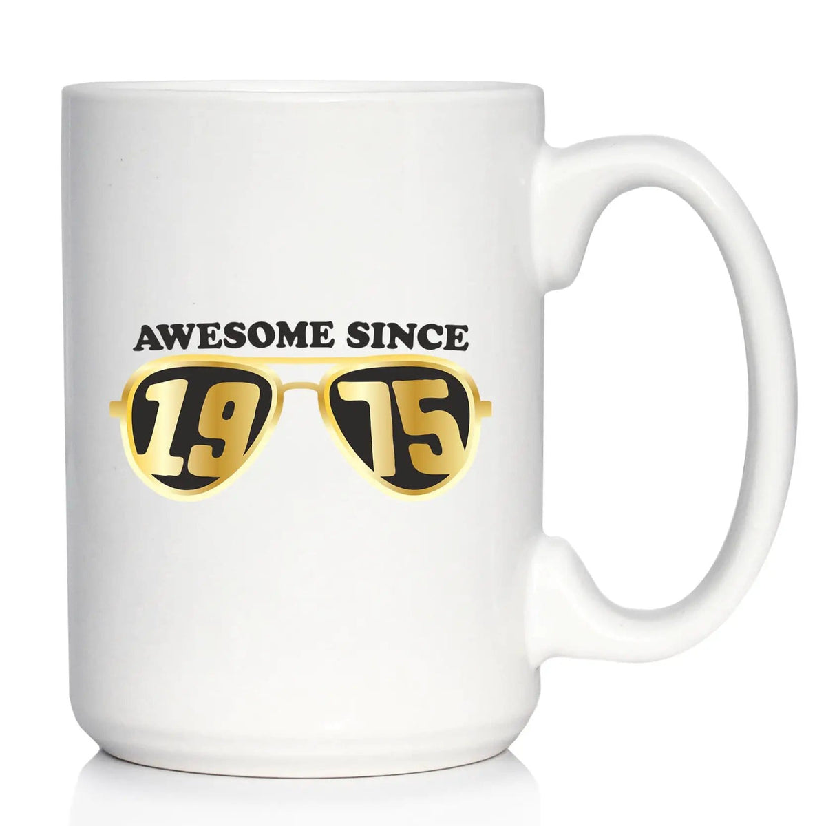 Ceramic Coffee Mug | Dishwasher & Microwave Safe | Double Printed | Awesome Since 1975