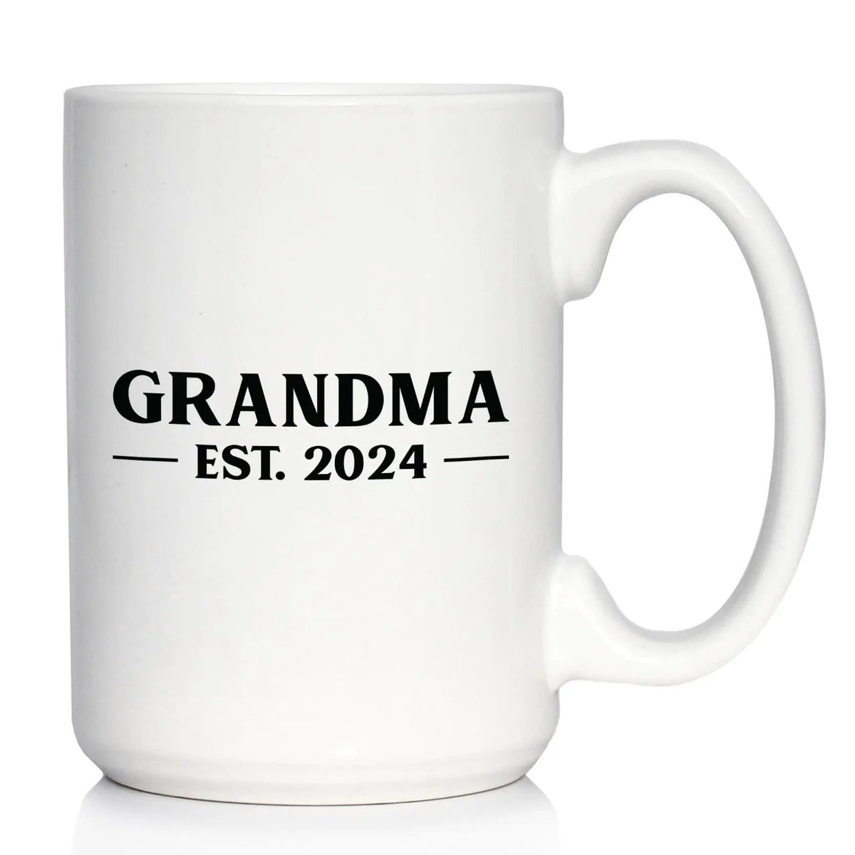 Ceramic Coffee Mug | Dishwasher & Microwave Safe | Double Printed | Grandma Est 2024 - New Grandmother