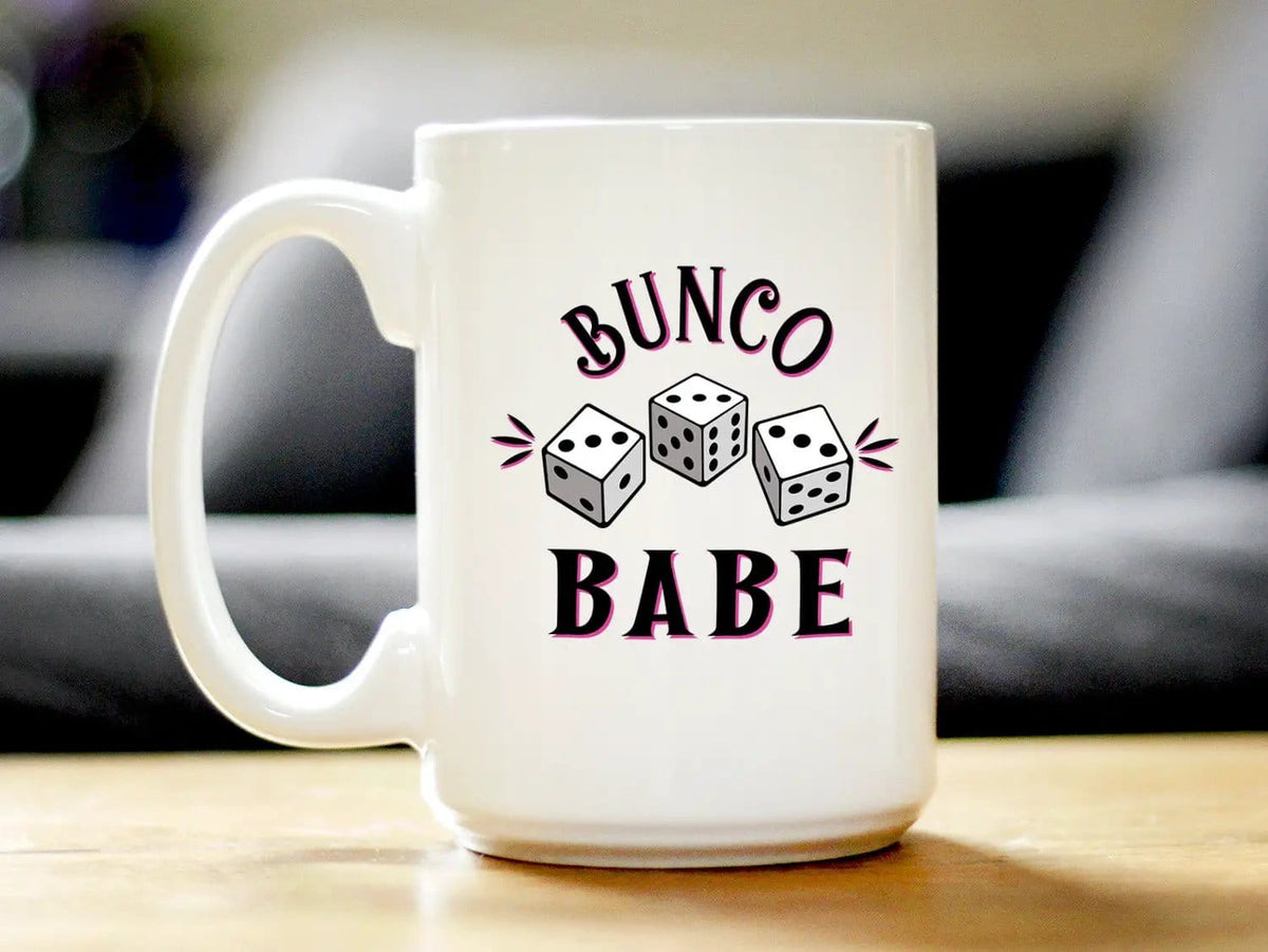 Ceramic Coffee Mug | Dishwasher & Microwave Safe | Double Printed | Bunco Babe