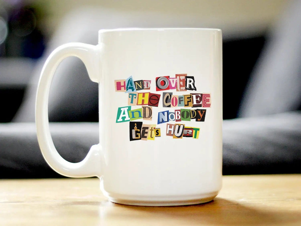 Ceramic Coffee Mug | Dishwasher & Microwave Safe | Double Printed | Coffee Ransom Note