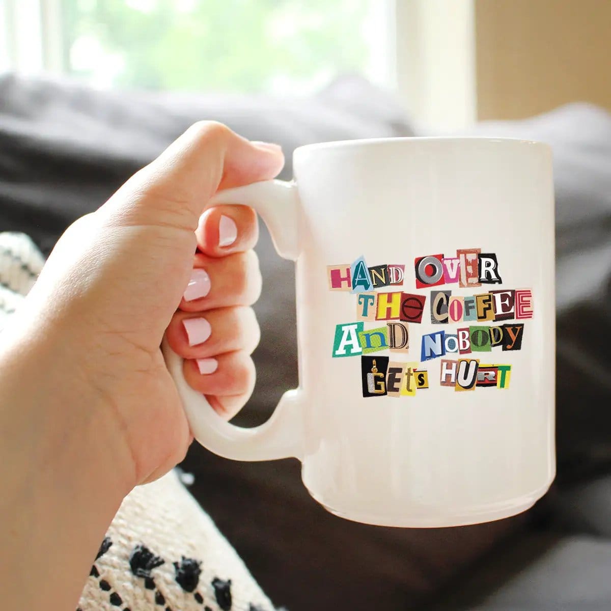 Ceramic Coffee Mug | Dishwasher & Microwave Safe | Double Printed | Coffee Ransom Note