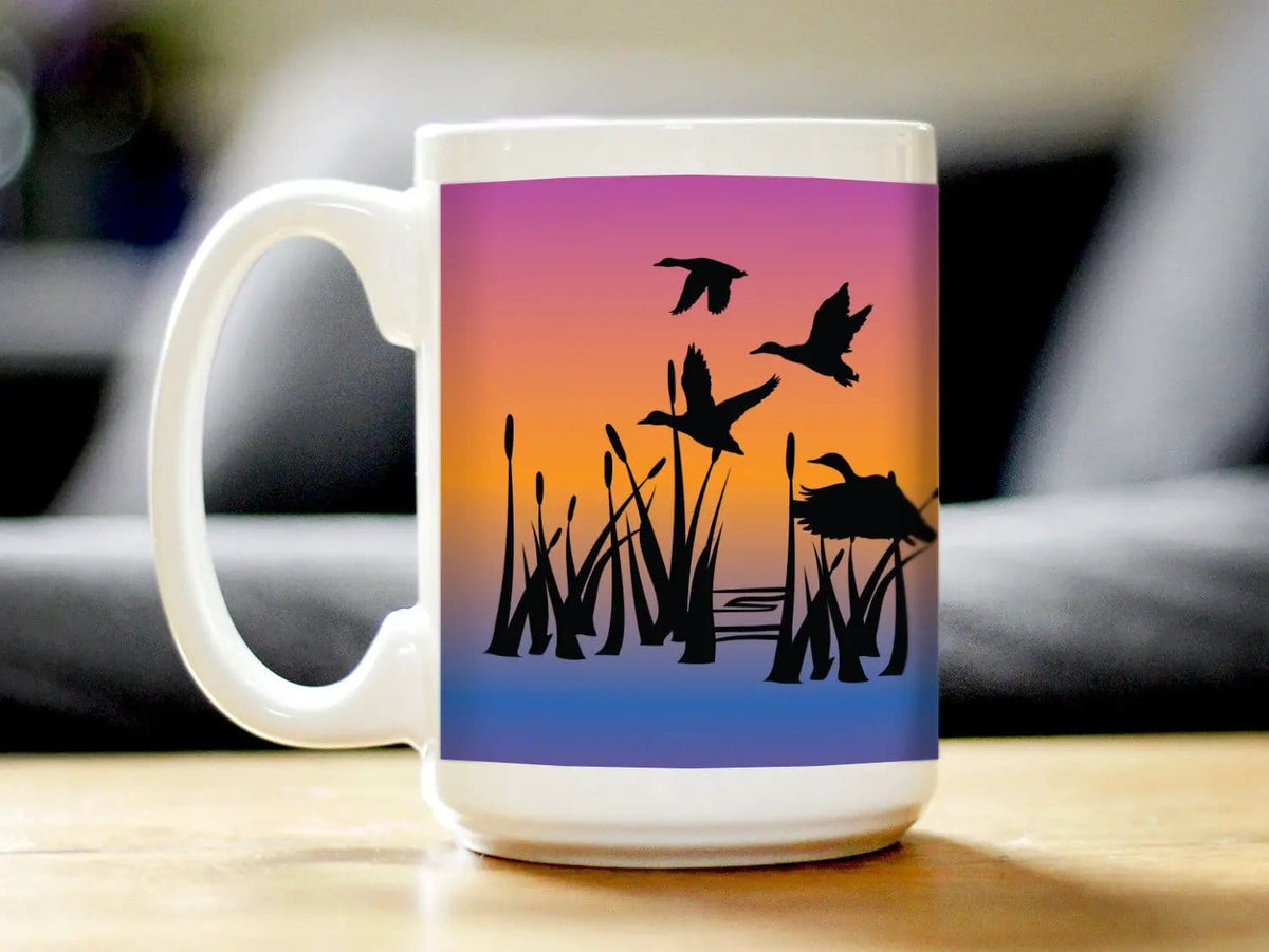 Ceramic Coffee Mug | Dishwasher & Microwave Safe | Double Printed | Duck Pond