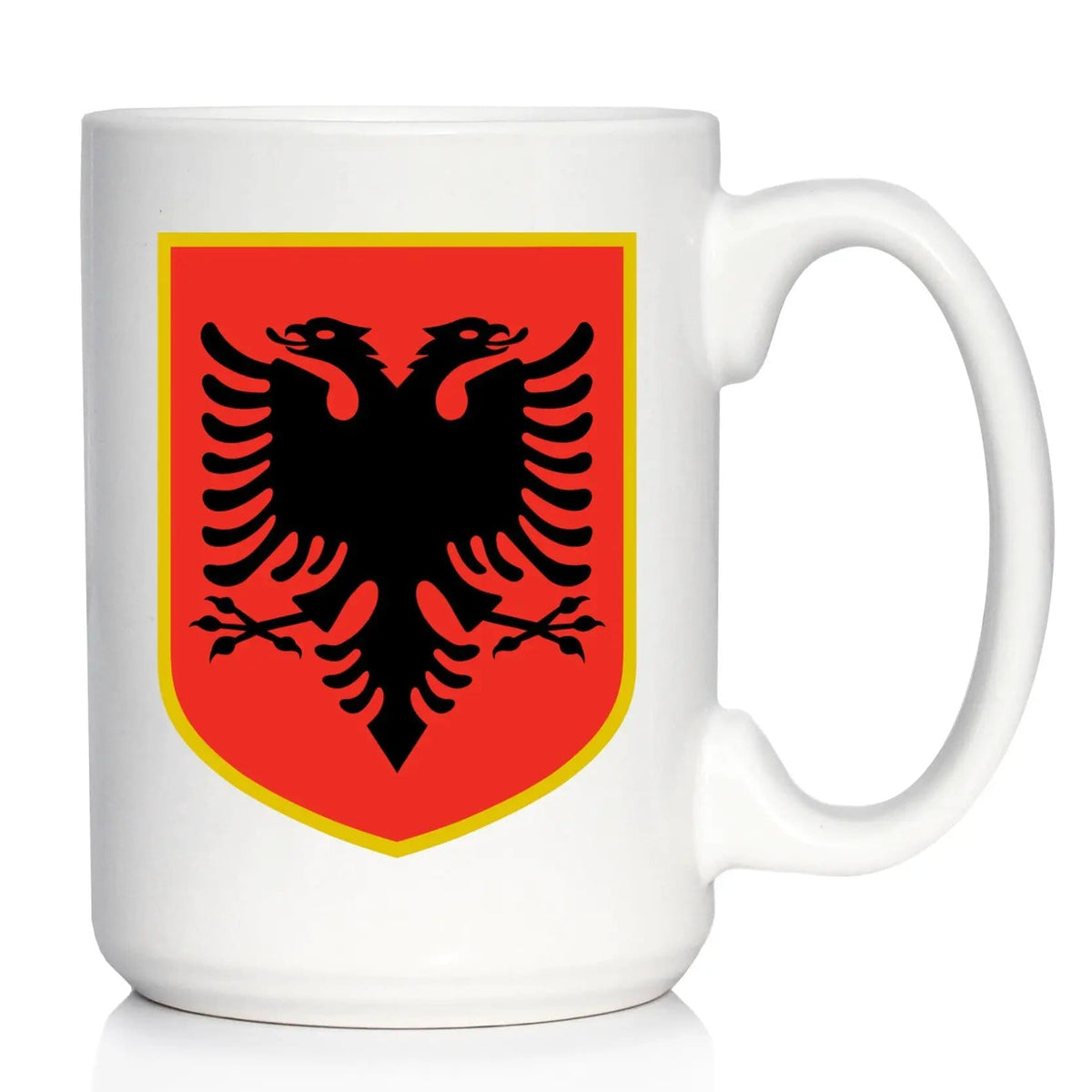 Ceramic Coffee Mug | Dishwasher & Microwave Safe | Double Printed | Albania Flag