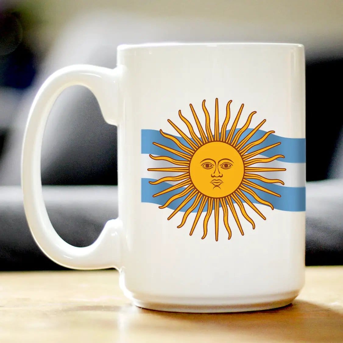 Ceramic Coffee Mug | Dishwasher & Microwave Safe | Double Printed | Argentina Flag