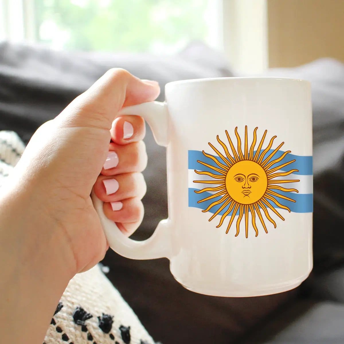 Ceramic Coffee Mug | Dishwasher & Microwave Safe | Double Printed | Argentina Flag