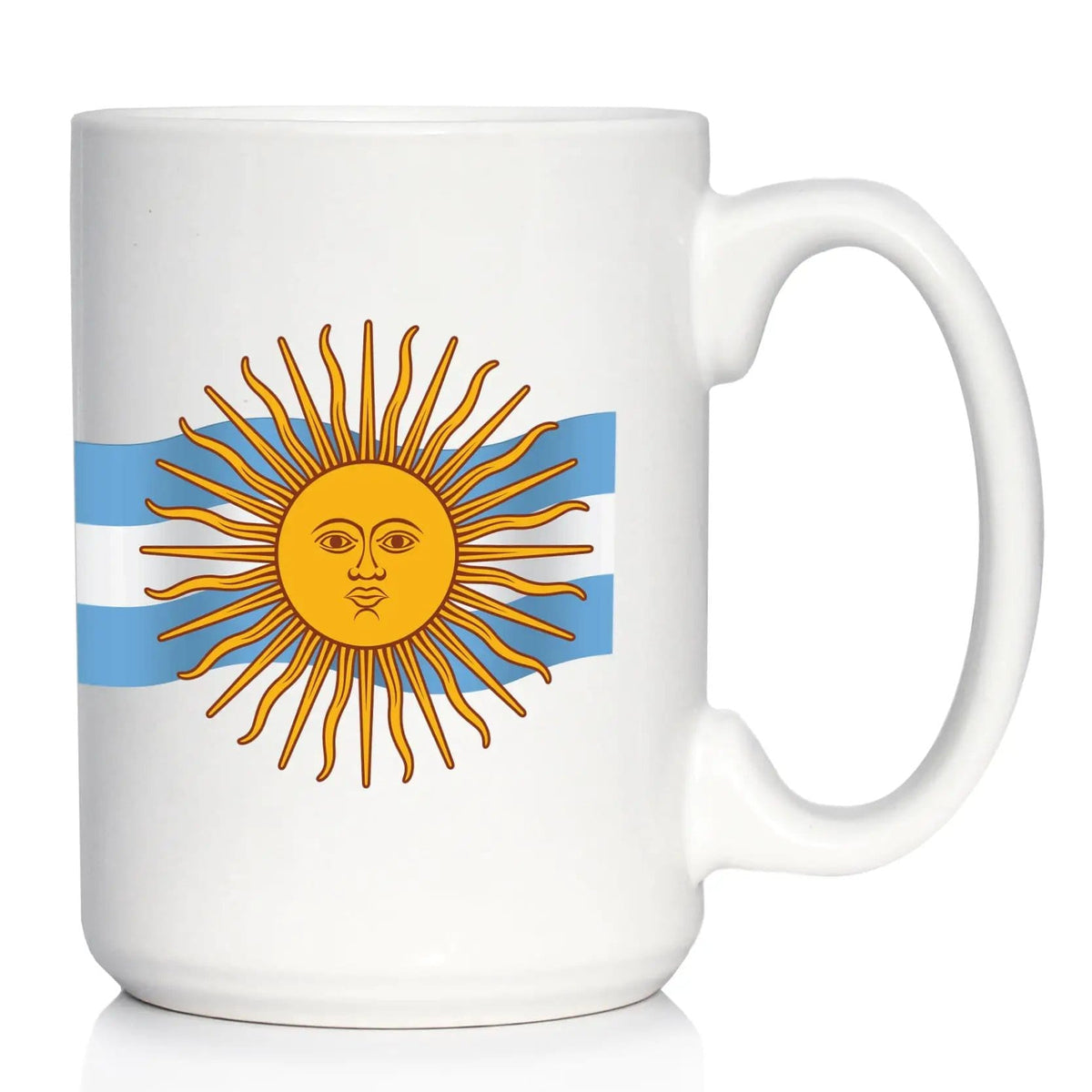 Ceramic Coffee Mug | Dishwasher & Microwave Safe | Double Printed | Argentina Flag