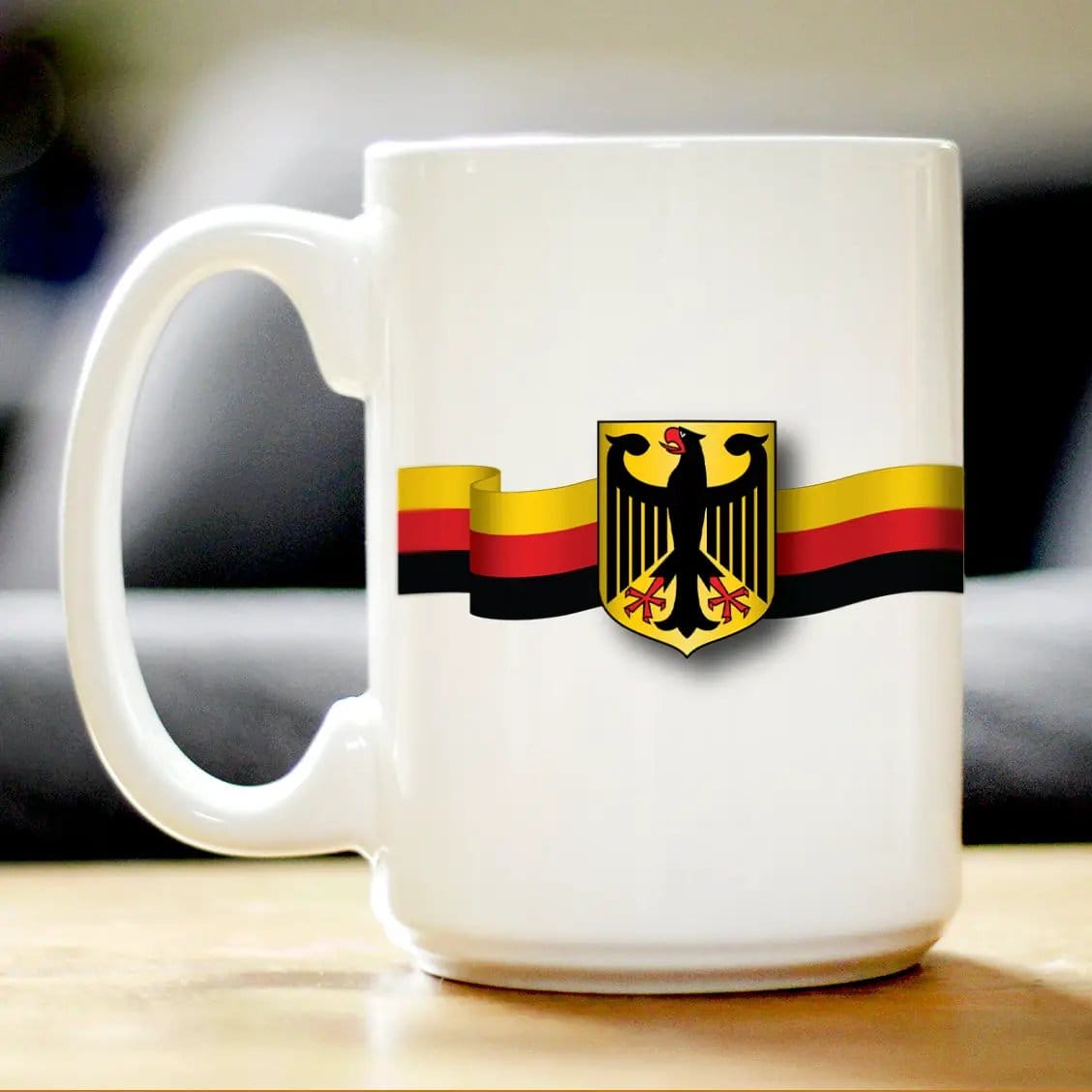 Ceramic Coffee Mug | Dishwasher & Microwave Safe | Double Printed | German Flag