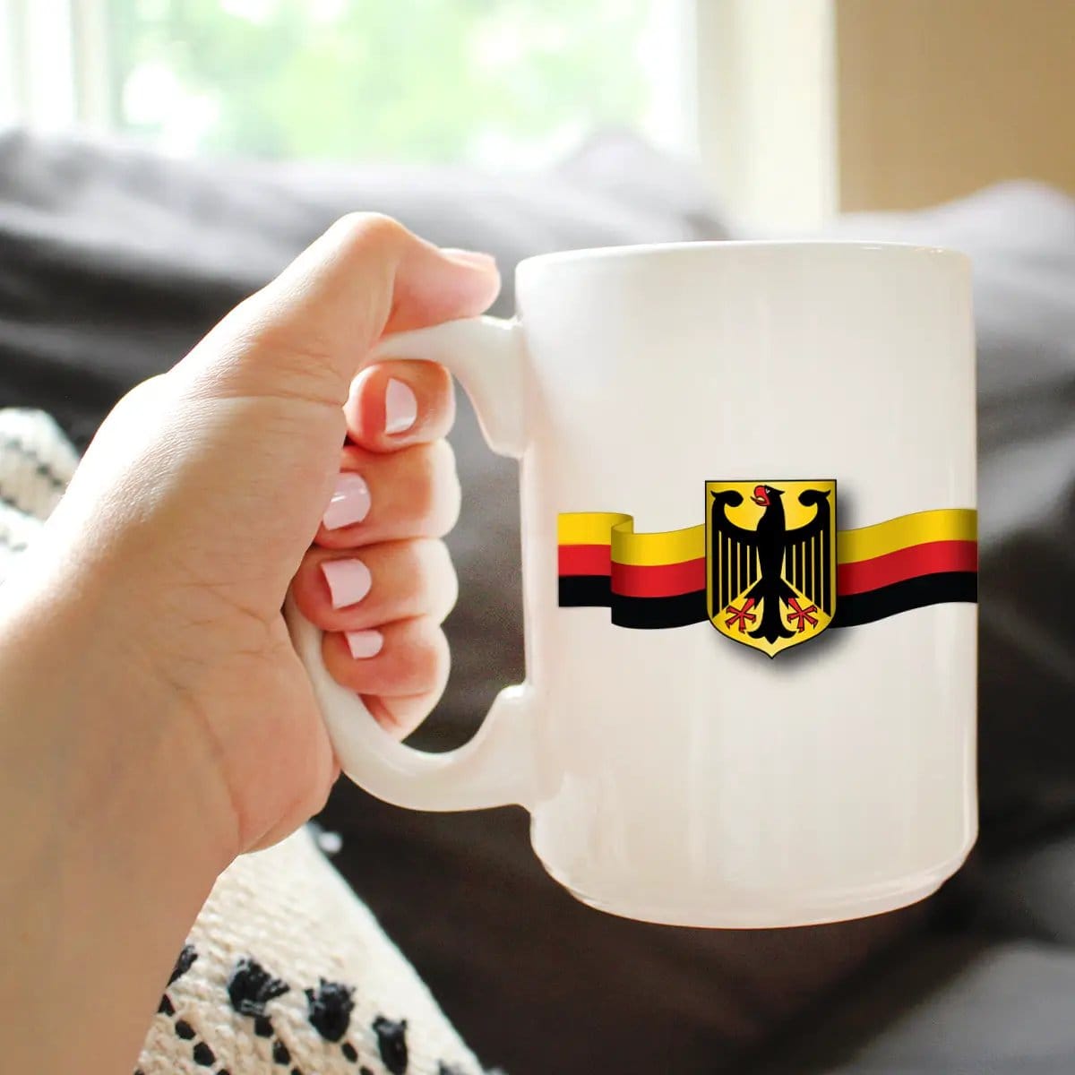 Ceramic Coffee Mug | Dishwasher & Microwave Safe | Double Printed | German Flag