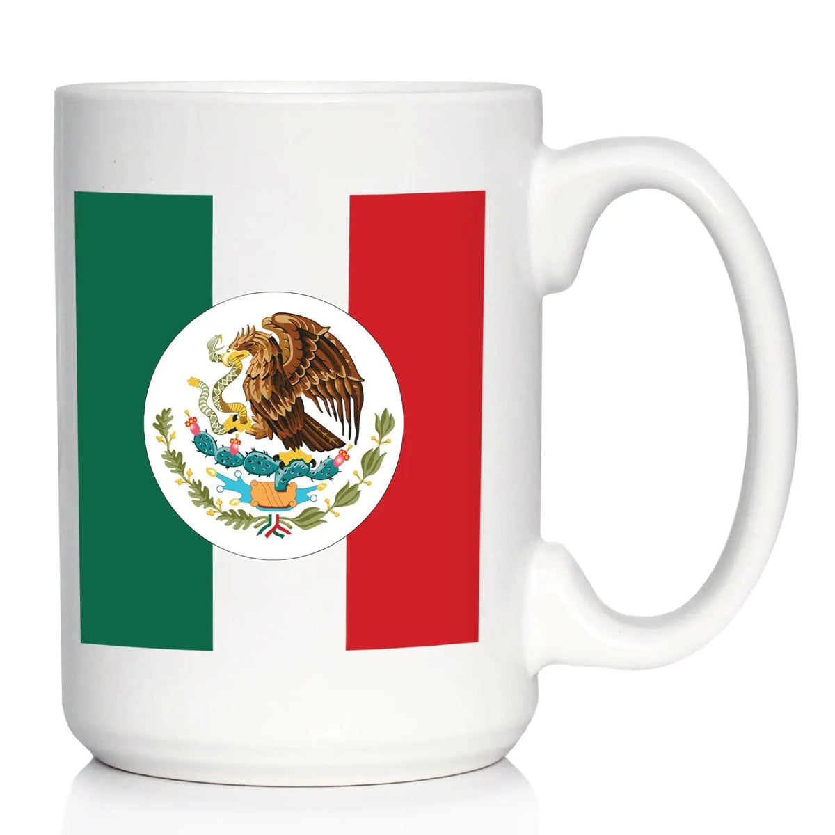 Ceramic Coffee Mug | Dishwasher & Microwave Safe | Double Printed | Mexico Flag