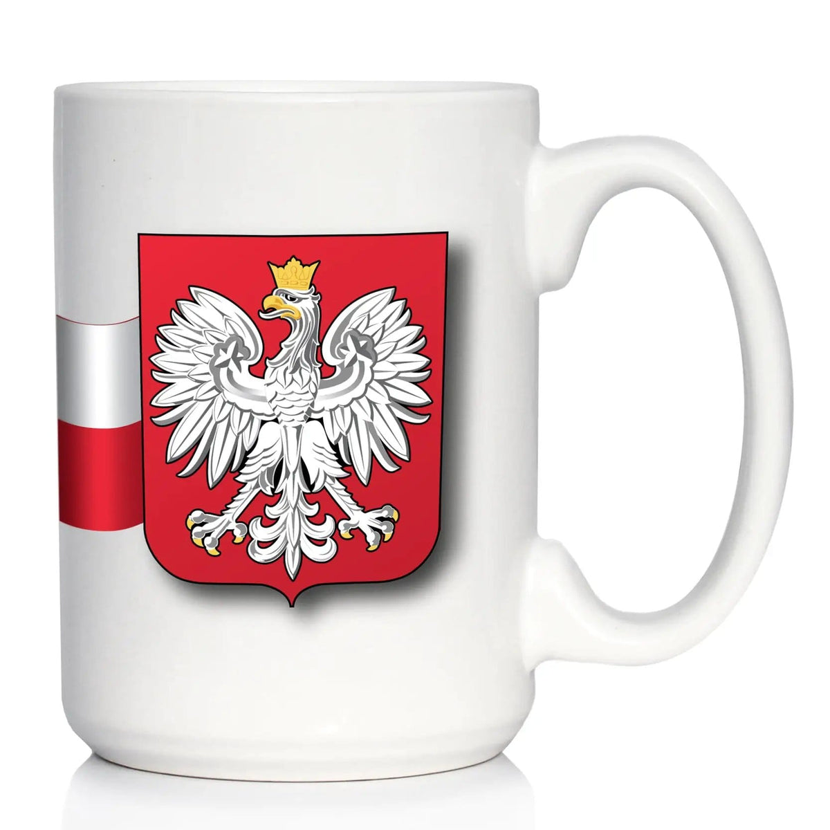 Ceramic Coffee Mug | Dishwasher & Microwave Safe | Double Printed | Poland Flag