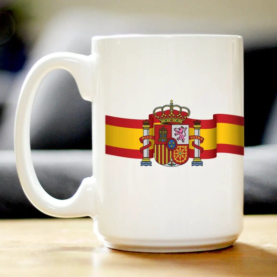Ceramic Coffee Mug | Dishwasher & Microwave Safe | Double Printed | Spain Flag