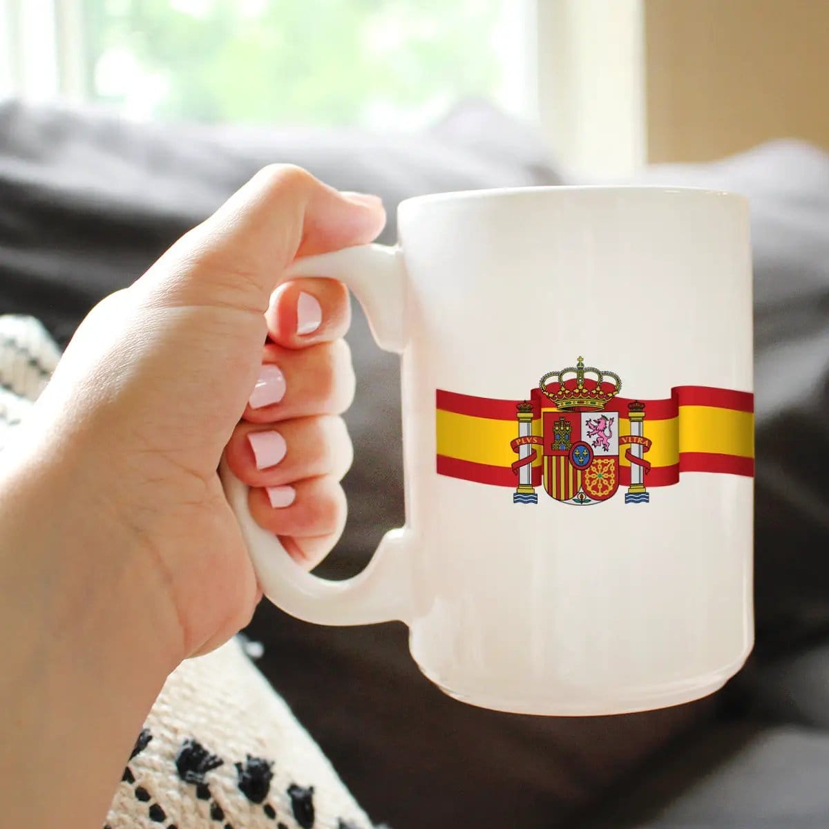 Ceramic Coffee Mug | Dishwasher & Microwave Safe | Double Printed | Spain Flag