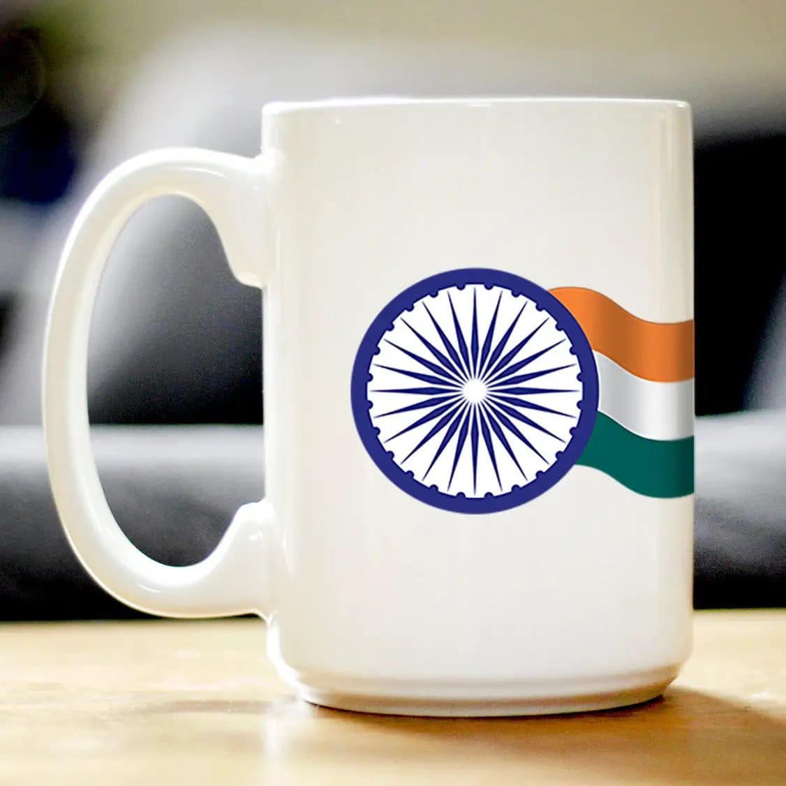 Ceramic Coffee Mug | Dishwasher & Microwave Safe | Double Printed | India Flag