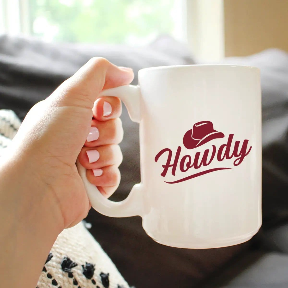 Ceramic Coffee Mug | Dishwasher & Microwave Safe | Double Printed | Howdy