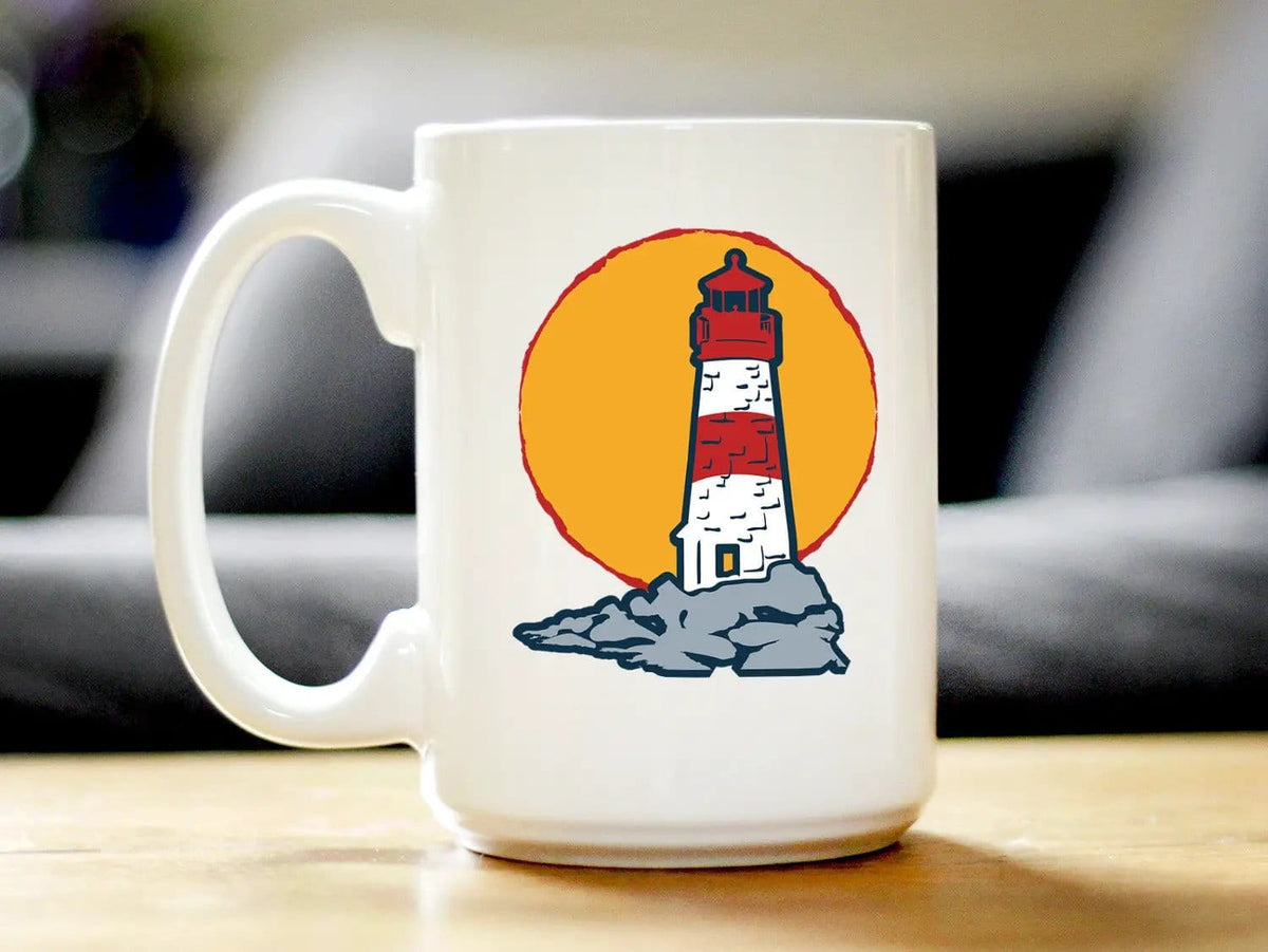 Ceramic Coffee Mug | Dishwasher & Microwave Safe | Double Printed | Lighthouse