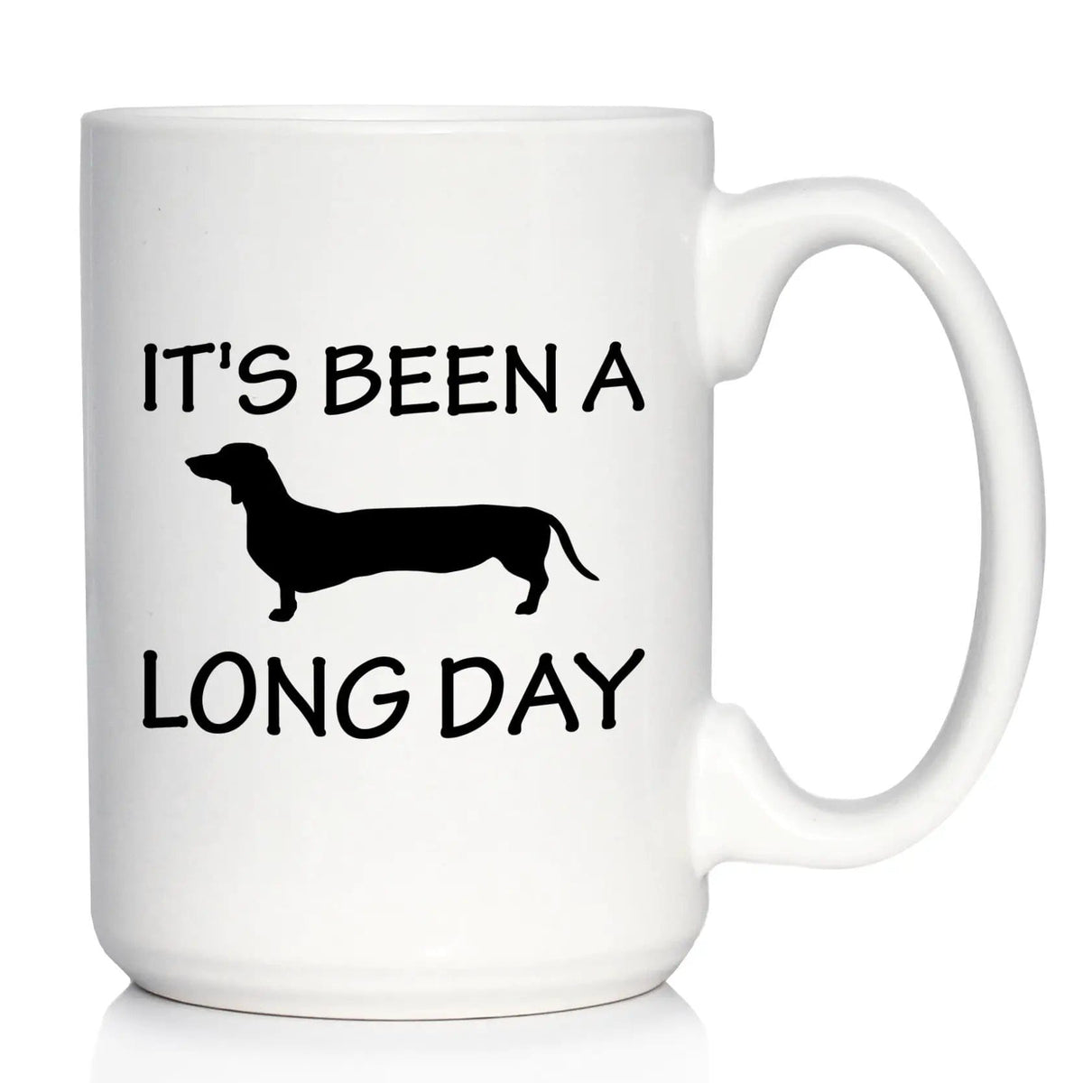 Etched Stemless Wine Glass | 17 oz | Dishwasher Safe | It's Been a Long Day - Cute Dachshund Engraved