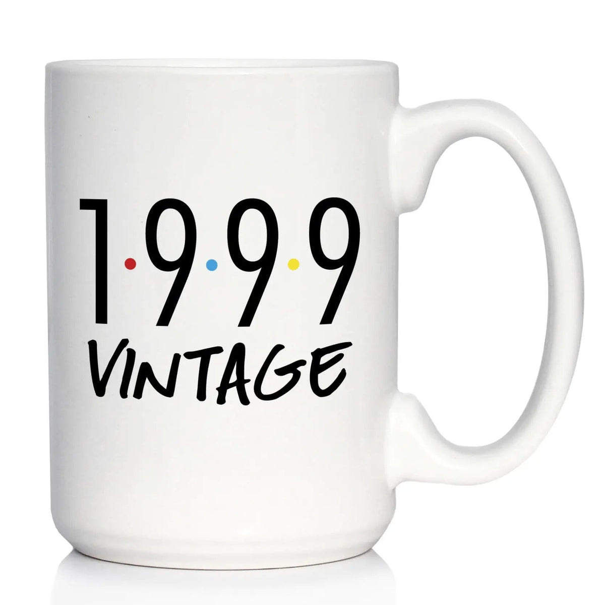 Ceramic Coffee Mug | Dishwasher & Microwave Safe | Double Printed | Vintage 1999 - Fun 27th Birthday
