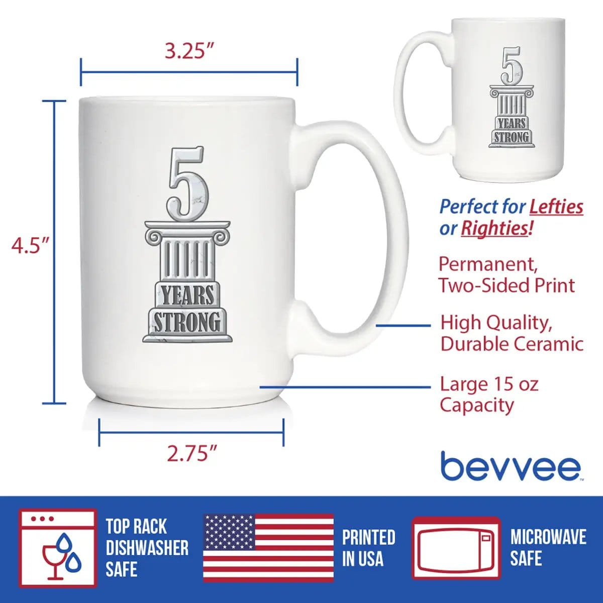 Ceramic Coffee Mug | Dishwasher & Microwave Safe | Double Printed | 5 Years Strong