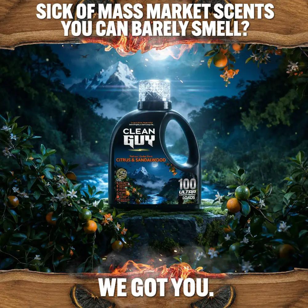 Heavy Duty Premium Laundry Detergent (100 Loads) -  CITRUS & SANDALWOOD