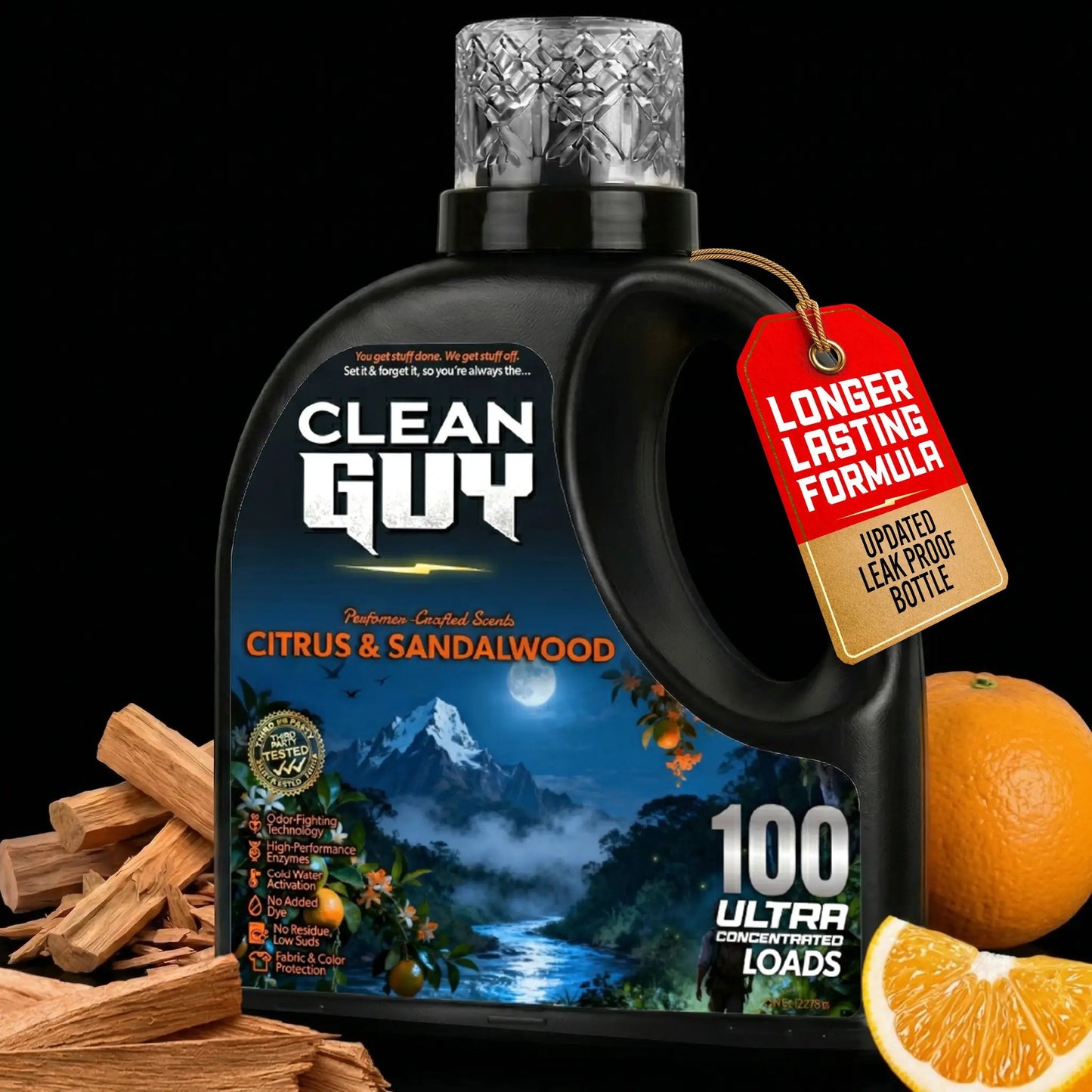 Heavy Duty Premium Laundry Detergent (100 Loads) - CITRUS & SANDALWOOD from PriceLows™