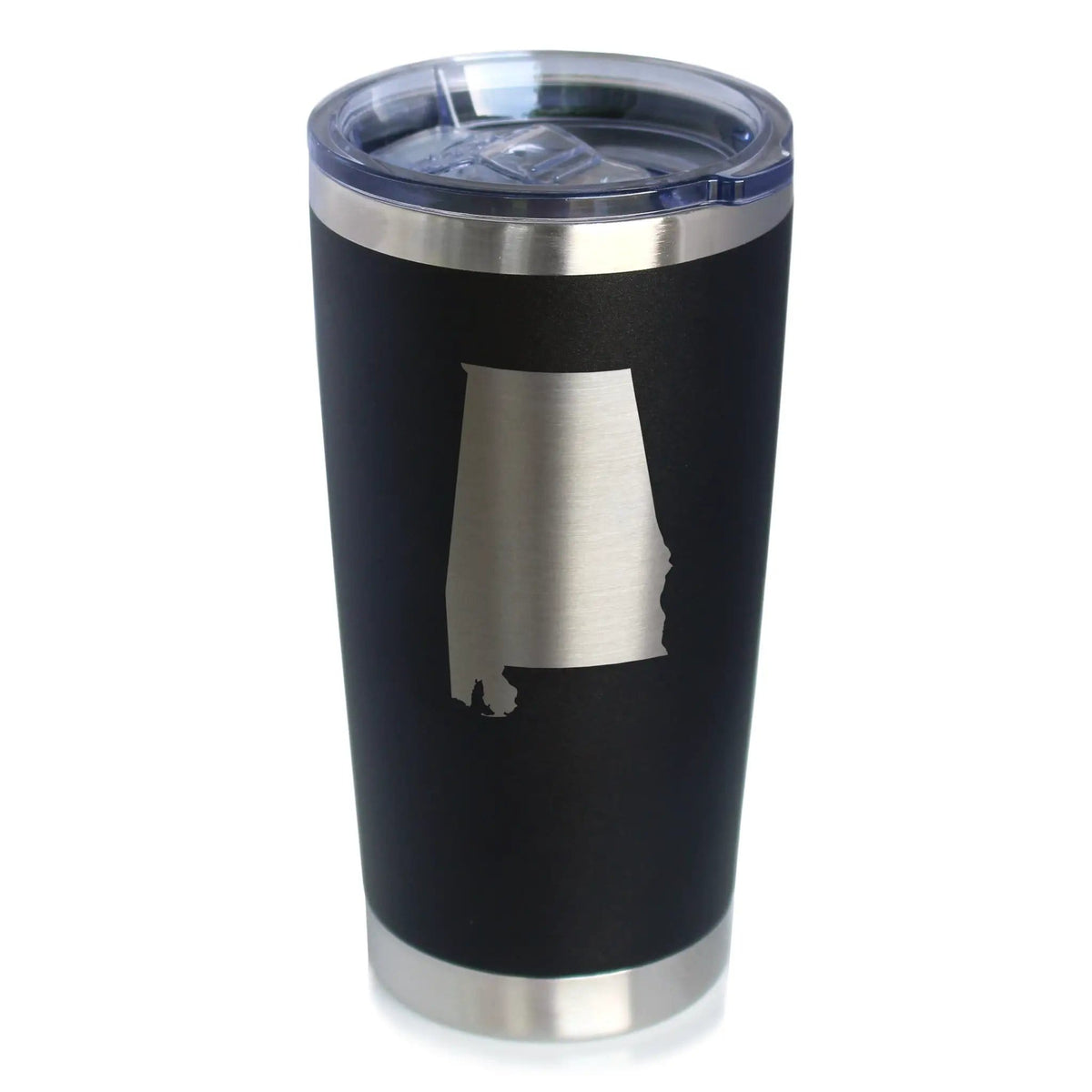 Insulated Coffee Tumbler | 20 oz Stainless Steel | Sliding Lid | Alabama State Outline