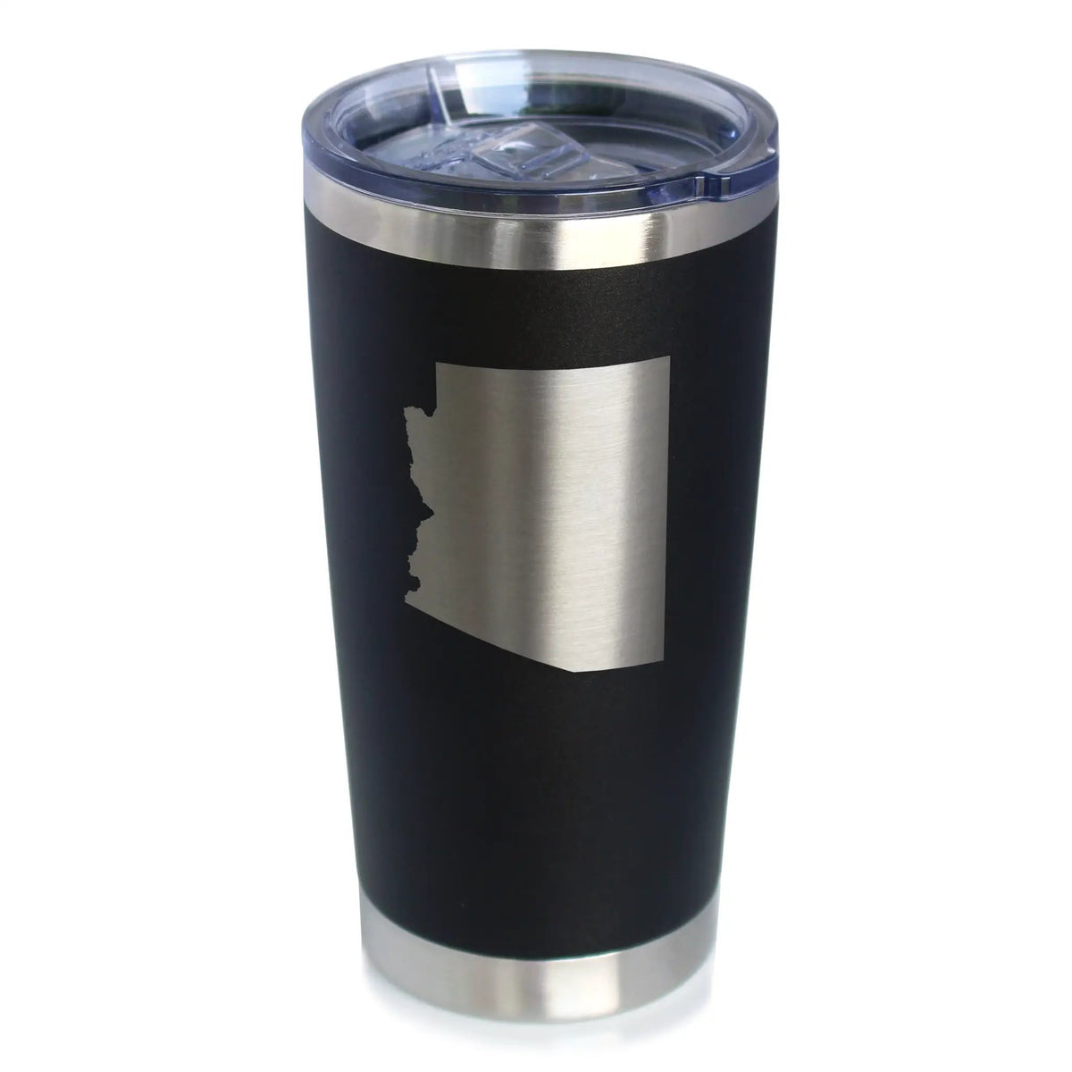 Arizona State Outline Coffee Tumbler | 20 Oz | Double Wall Stainless Steel | Sliding Lid
