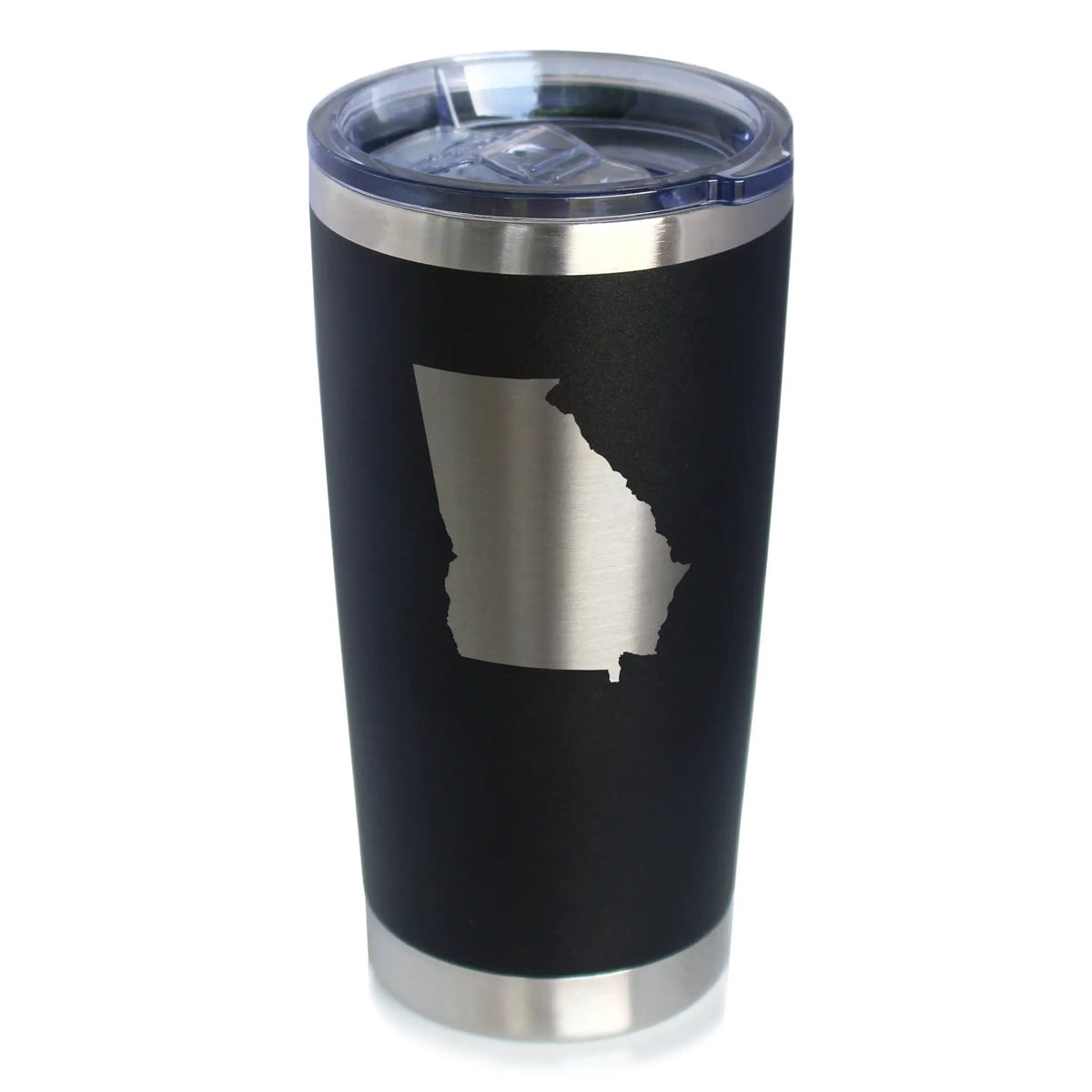 Georgia State Outline Coffee Tumbler | 20 Oz | Double Wall Stainless Steel | Sliding Lid