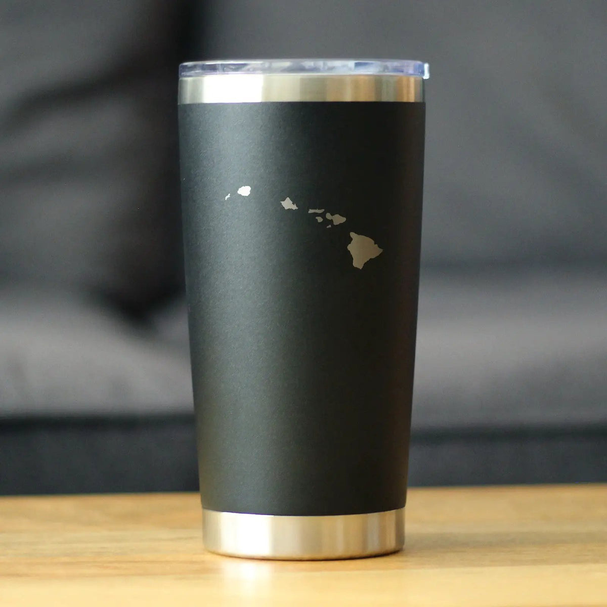 Hawaii State Outline Coffee Tumbler | 20 Oz | Double Wall Stainless Steel | Sliding Lid