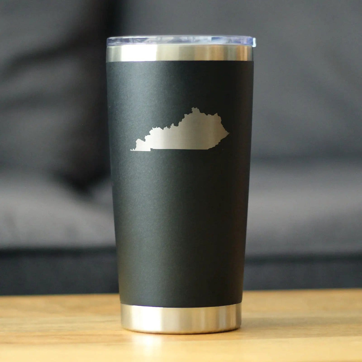 Insulated Coffee Tumbler | 20 oz Stainless Steel | Sliding Lid | Kentucky State Outline