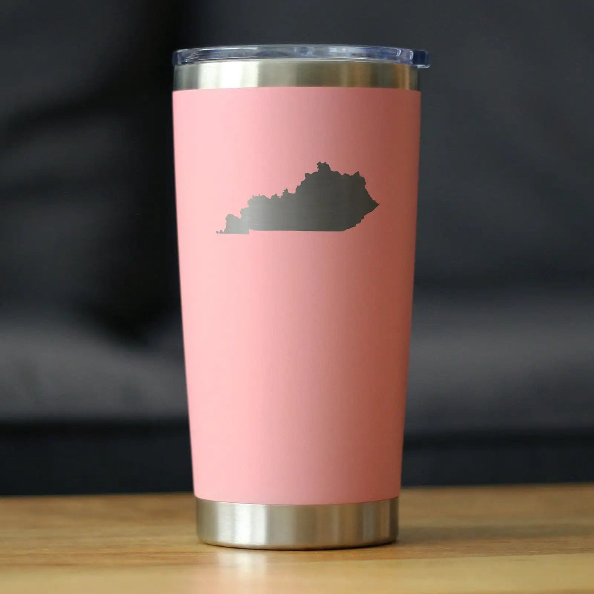 Insulated Coffee Tumbler | 20 oz Stainless Steel | Sliding Lid | Kentucky State Outline