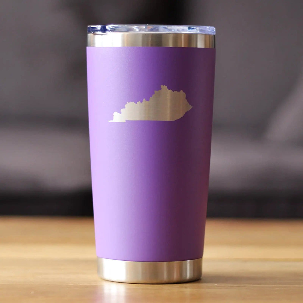 Insulated Coffee Tumbler | 20 oz Stainless Steel | Sliding Lid | Kentucky State Outline
