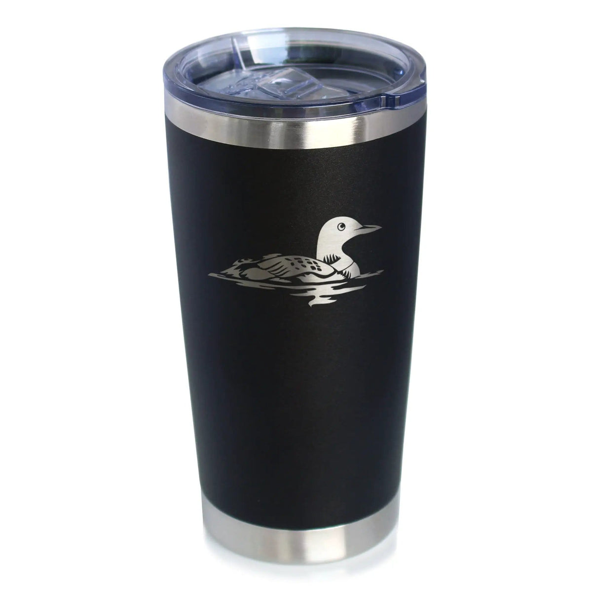 Insulated Coffee Tumbler | 20 oz Stainless Steel | Sliding Lid | Loon
