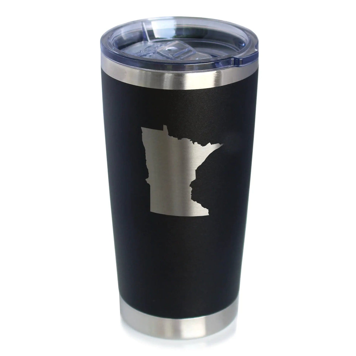 Insulated Coffee Tumbler | 20 oz Stainless Steel | Sliding Lid | Minnesota State Outline