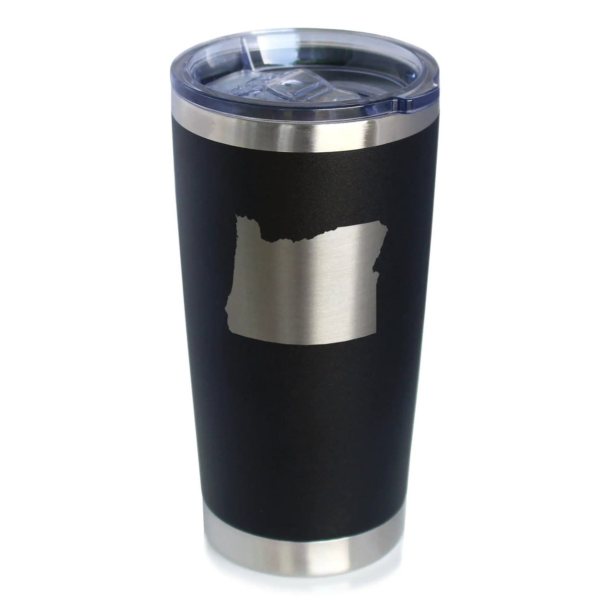 Insulated Coffee Tumbler | 20 oz Stainless Steel | Sliding Lid | Oregon State Outline