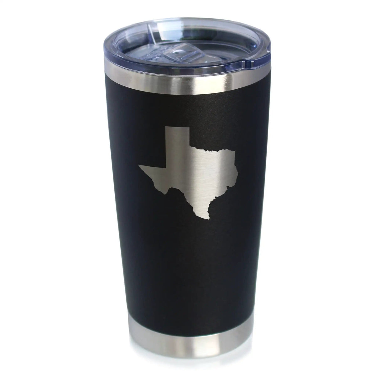 Insulated Coffee Tumbler | 20 oz Stainless Steel | Sliding Lid | Texas State Outline