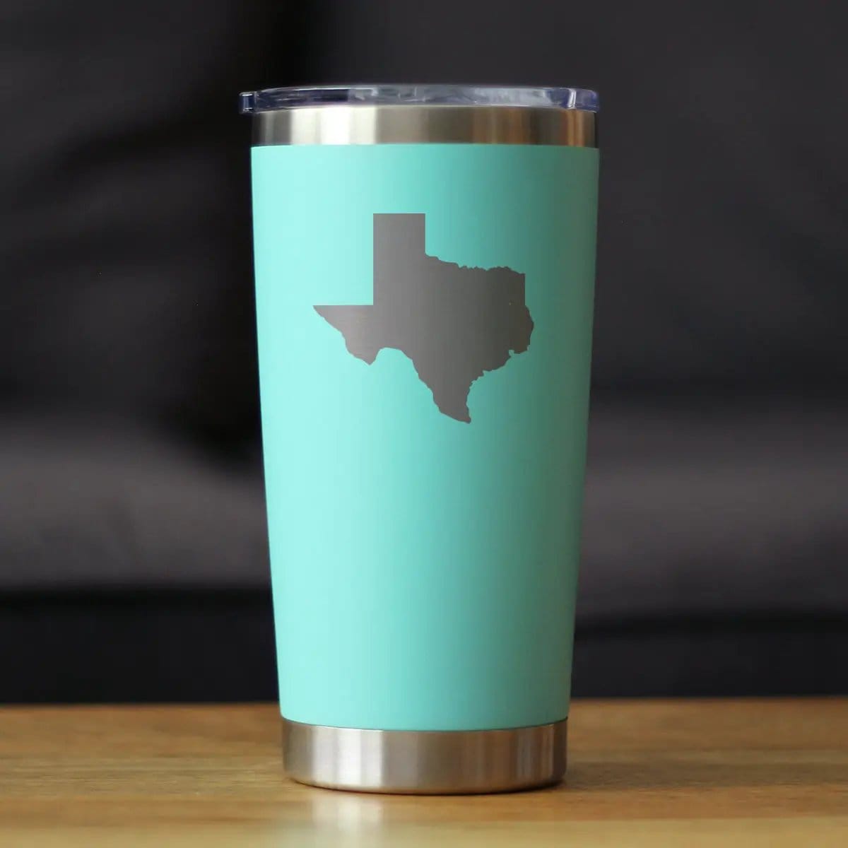 Insulated Coffee Tumbler | 20 oz Stainless Steel | Sliding Lid | Texas State Outline
