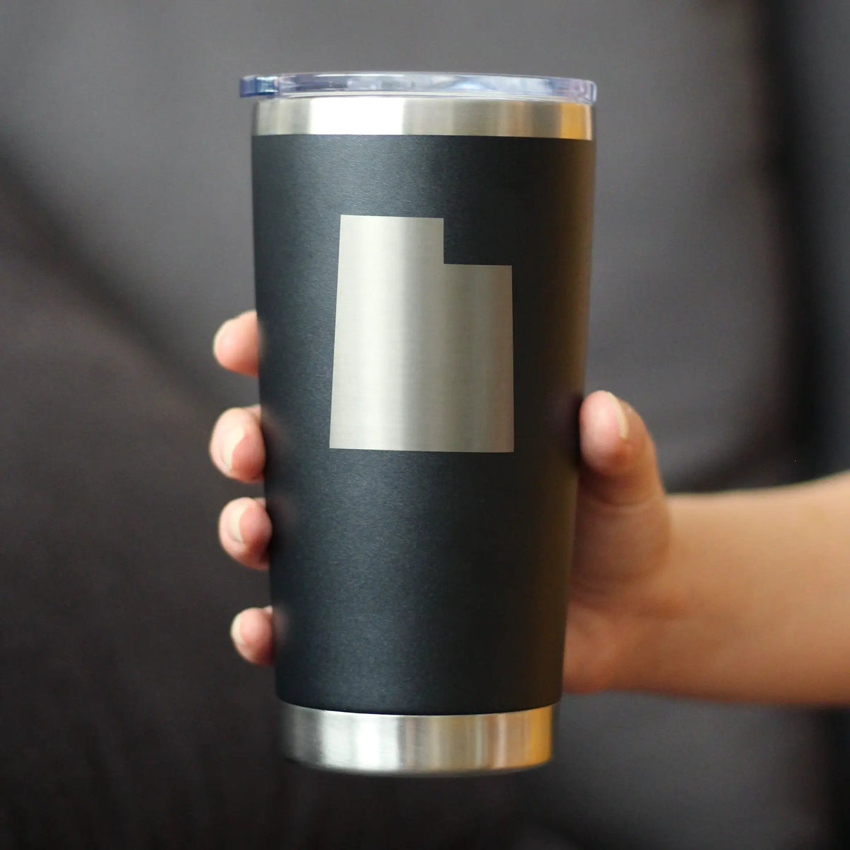 Utah State Outline Coffee Tumbler | 20 Oz | Double Wall Stainless Steel | Sliding Lid