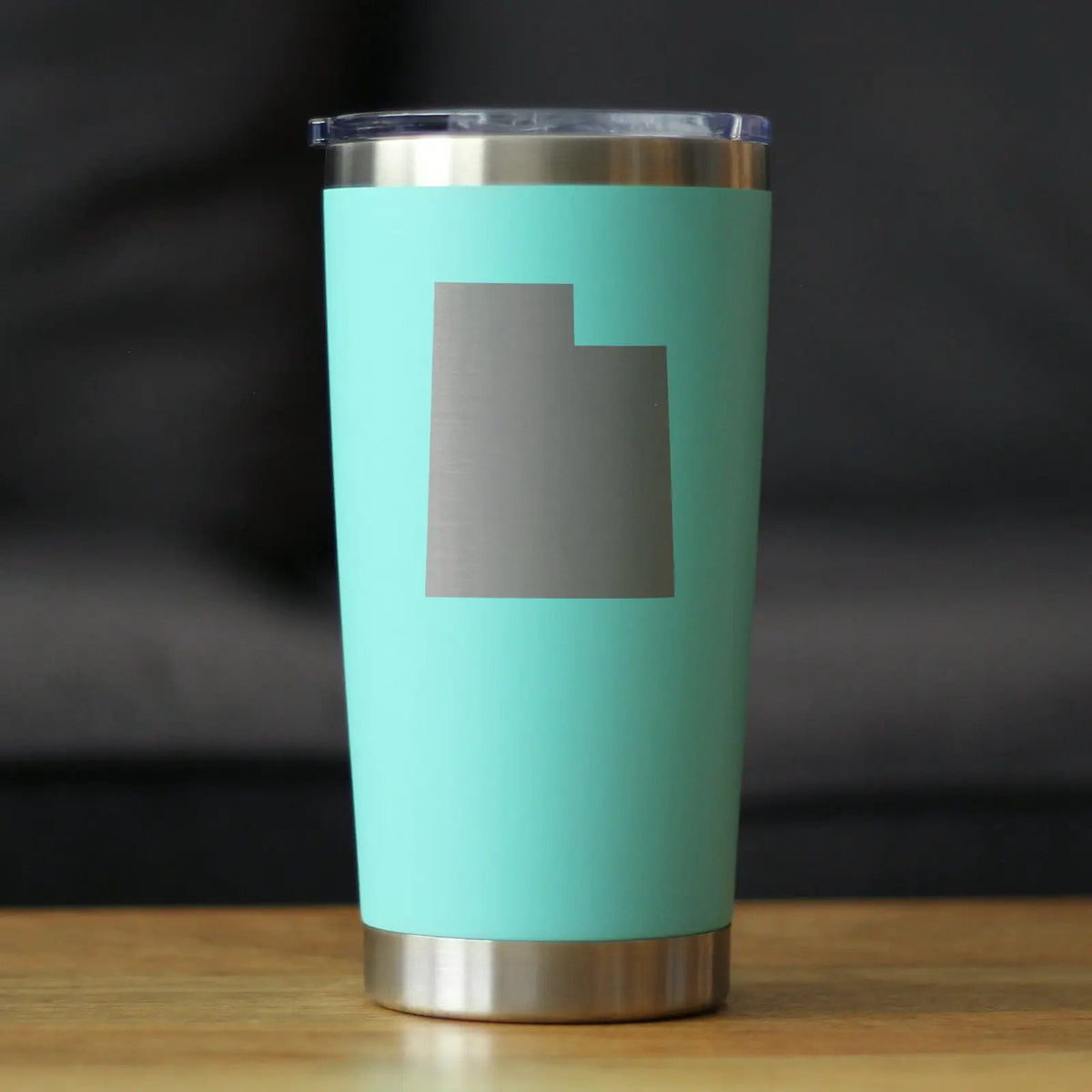 Utah State Outline Coffee Tumbler | 20 Oz | Double Wall Stainless Steel | Sliding Lid