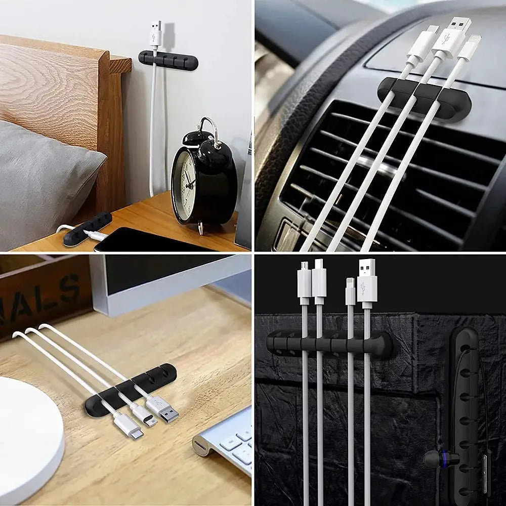 Cable Management Clips | Self Adhesive Silicone | PriceLows™