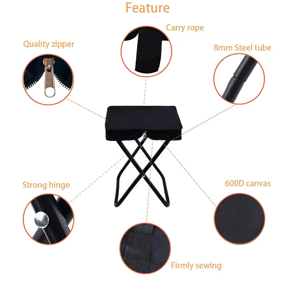 Camping Folding Chair Camptool Handheld Stool Lightweight Beach Fishing Chair For Outdoor Hiking Climbing from PriceLows™