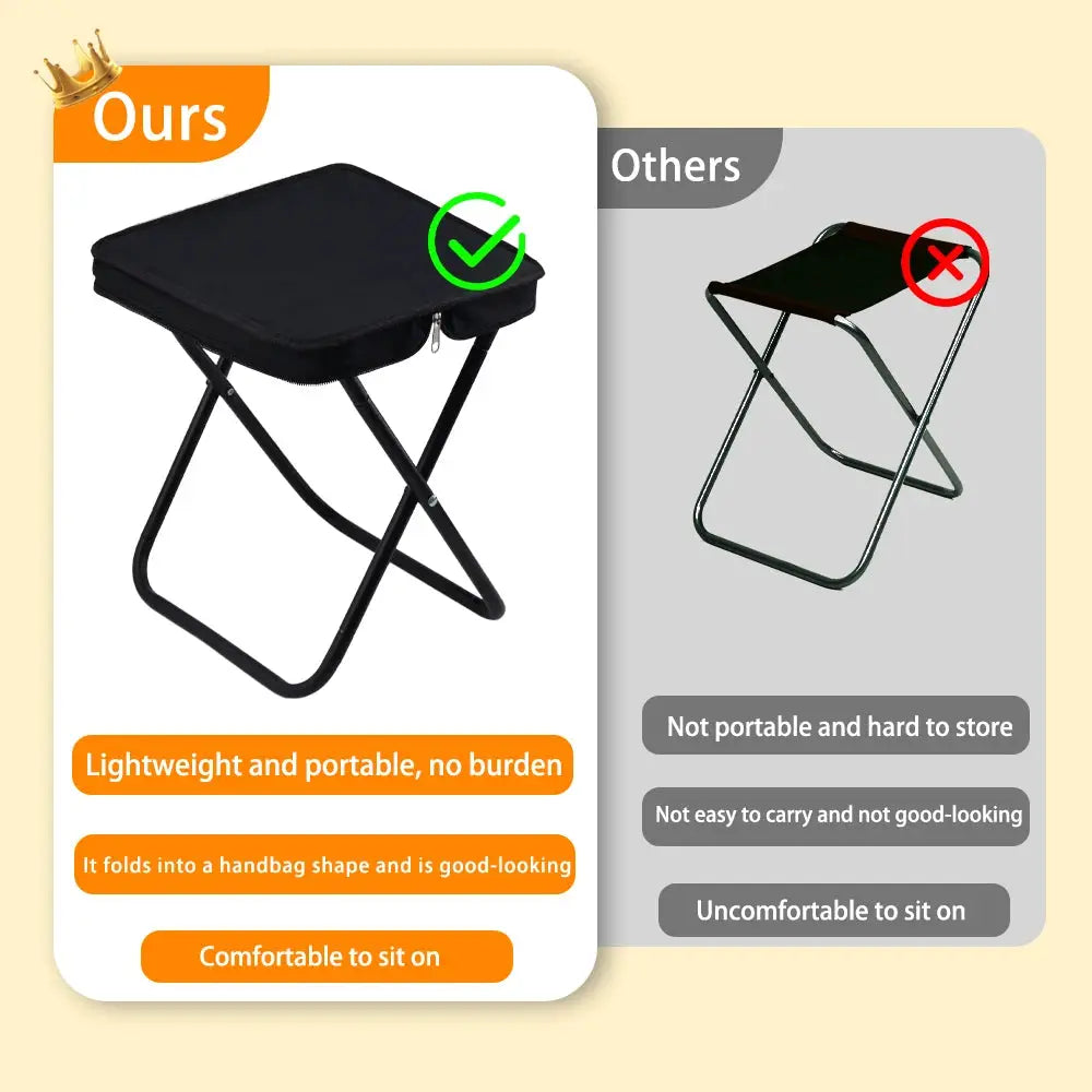 Camping Folding Chair Camptool Handheld Stool Lightweight Beach Fishing Chair For Outdoor Hiking Climbing from PriceLows™