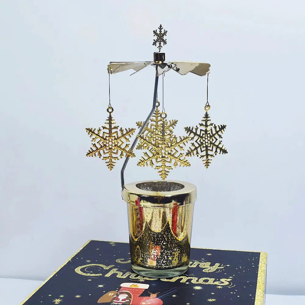 Candleholders | Rotating Snowflake Deer | PriceLows™