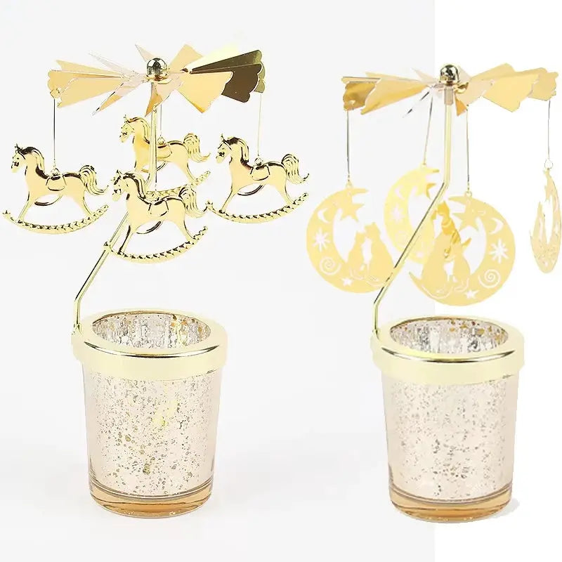 Candleholders | Rotating Snowflake Deer | PriceLows™